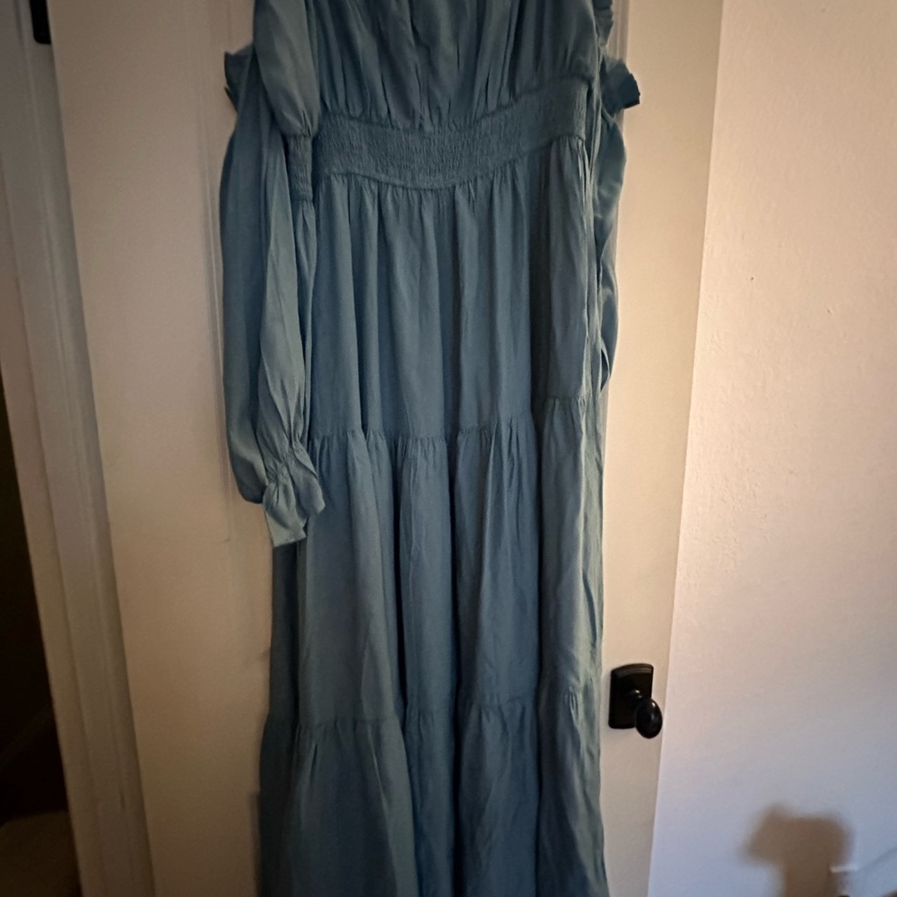 Elegant Teal Women's Dress